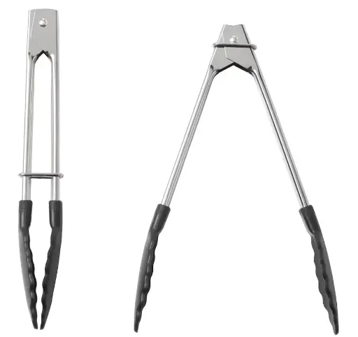 Lot de 2 pinces, acier inoxydable